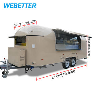WEBETTER Remorque de concession entièrement équipée Camion de restauration mobile d'extérieur Remorque alimentaire à pizza personnalisée Normes américaines - Product Image 5