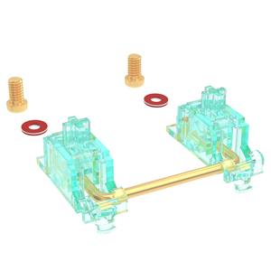 Estabilizadores DUROCK V3, estabilizadores de tornillo prerecortados, <span class=keywords><strong>Miami</strong></span> Vice Teal, innovador soporte elástico, estabilizadores de teclado PCB - Product Image 1