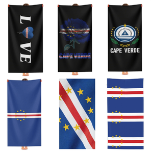 Serviettes de plage Cap-Vert personnalisées en gros d'usine, séchage rapide, absorbantes, légères et fines pour salle de bain, <span class=keywords><strong>piscine</strong></span> et natation - Product Image 1