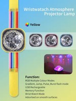 Mini Lámpara LED de Discoteca USB, Luz de Escenario Activada por Sonido, Lámpara de Fiesta RGB Portátil y Compacta, Luz Ambiental para Coche, Conexión Plug and Play