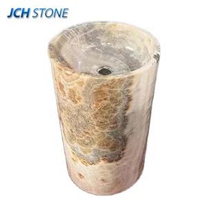 אבן שיש זניטרית אבן שיש בז 'שיש לשטוף אבן גלילי כיור עמוד - Product Image 1