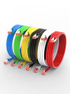 HIK Yellow Cat5e Ethernet <b>Cable</b> with Transparent <b>RJ45</b> Connector 8P8C Durable Security <b>Cable</b> From China - Product Image 2