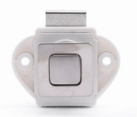 Accessoires durables pour camping-car : Serrure à bouton carré en métal Guweite, verrou à pression pour tiroirs et portes d'armoires de bateaux et de camping-cars