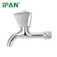 Robinet de lavabo en alliage IFAN, robinet mélangeur de salle de bain, robinet à un trou, robinet d'eau chaude et froide, robinet de lavabo