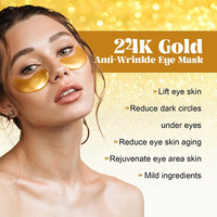 Meilleur Grossiste d'Usine Masque Gelée pour les Yeux Hydratant et Raffermissant Anti-Rides au Gel de Vitamine E, Acide Hyaluronique Biologique et Or 24 Carats