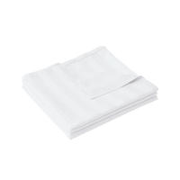 Parure de lit 4 pièces en coton tissé 200 fils/pouce² pour hôtel 5 étoiles, taille King, avec drap-housse personnalisable en couleur et logo