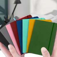 Carnets de notes en lin format A5 à prix de gros, pages lignées personnalisées avec bande élastique
