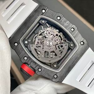 Relojes Tourbillon Mecánicos de Fibra de Carbono de Alta Gama con Forma de Barril, Modernos y de Moda, en Oferta - Product Image 6