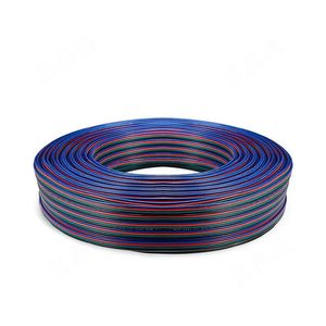 RGB 电缆 22AWG 4 针并行电缆 4 针延长线，适用于照明灯具和 LED 灯条 10.07 带状电缆 - Product Image 1