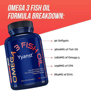 OEM/ODM Alto contenido de EPA y DHA que favorece la salud del cerebro y de los ojos, aceite de pescado omega-3 de alta calidad en cápsulas blandas, precio de fábrica. - Product Image 2