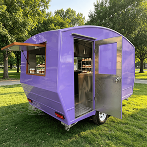 Bubble Tea Food Truck Customized Size Street Food Truck Mobile Bar Trailer Multifunction Food Trailer Commercial Service Window - Product Image 4