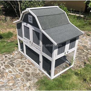SDC027 Eco-Friendly Wood Chicken Coop with Roof Luxury Style All Seasons Indoor/Outdoor <b>Pet</b> House - Product Image 3