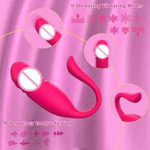 Gerçekçi Titreşimli Yapay Penis USB Uygulama Kontrollü Vajina Anal Klitoral Çift Oyunları Titreşimli Külot Vibratör Kadınlar için Seks Oyuncakları - Product Image 2
