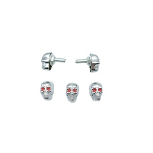 Fei Rong <b>Skull</b> License Plate Screws Zinc Alloy <b>Decorative</b> For Motorcycle Rear Mounting - Product Image 5