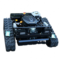 Tondeuse à gazon robotisée télécommandée pas chère avec souffleur de neige et chasse-neige, tondeuse à gazon RC autopropulsée