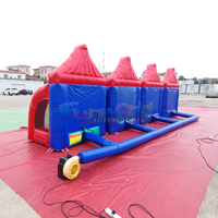 Aire de Jeu Gonflable Commerciale Extérieure 5-en-1 pour Événements Sportifs, Cabines Interactives Portables en Bâche PVC 0,55 mm, Capacité 500 kg