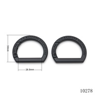 Klip Cincin Gerbang Bentuk D dari Paduan Seng Laris Manis 20mm Aksesoris Gantungan Kunci Tali Pegas D Ring Snap Clasp