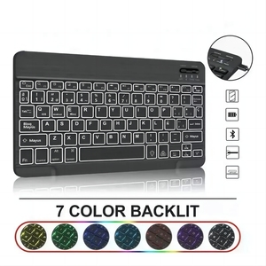 Étui <span class=keywords><strong>clavier</strong></span> pour <span class=keywords><strong>Samsung</strong></span> Tab <span class=keywords><strong>S5e</strong></span> 10.5 "(T720/T725), réglage RVB, housse de tablette Blue Tooth sans fil avec <span class=keywords><strong>clavier</strong></span> rétro-éclairé - Product Image 6
