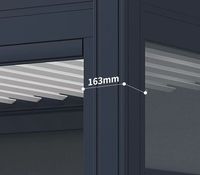 Pergola bioclimatique motorisée de luxe pour jardin, toit en aluminium, pergola à lames orientables pour extérieur, résistante au vent 180-220 km/h, IP67
