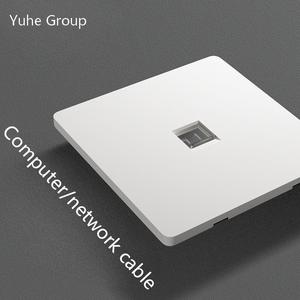 Enchufe de pared para PC, satélite y teléfono con panel táctil (1/2 poste) y toma de datos LAN RJ45 para computadora - Product Image 3