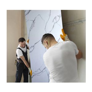 Meilleur <span class=keywords><strong>prix</strong></span> d'usine Panneau de façade en marbre Alternative haute brillance UV Panneaux muraux en ardoise de carbone - Product Image 6