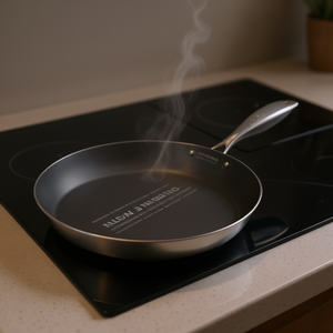 Poêle à frire Db en acier inoxydable 20 cm, antiadhésive, compatible induction, design moderne pour usage domestique ou hôtelier - Product Image 2