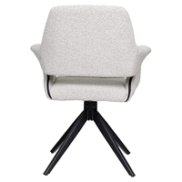 Chaise de salle à manger pivotante à 360° de luxe moderne pour la maison et le bureau, tissu en velours léger avec base en métal, tables et chaises de salle à manger