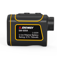 SNDWAY SW-600A Télémètre laser de haute qualité, portée 600m, pour la chasse, avec mesure de vitesse, grossissement 6.0x, protection IP54