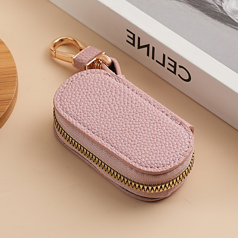 YH Brand Universal PU Leather Car Key Case Cover - High-Quality Car Key Bag Accessory