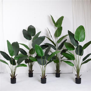Venta al por mayor de plátano artificial bonsái árbol de plátano para la decoración de plantas artificiales de viaje Oficina hojas de plástico <span class=keywords><strong>falso</strong></span> de plástico para la decoración del hogar - Product Image 1