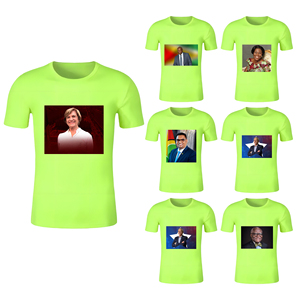 เสื้อยืดแคมเปญประธานาธิบดีโกตดิวัวร์ปี 2025 แบบขายส่งสั่งทำพิเศษ พิมพ์ลายแบบซับลิเมชั่นบนผ้าโพลีเอสเตอร์ จัดส่งรวดเร็ว - Product Image 6