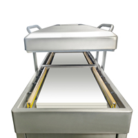 Mesin Vacuum Sealer Makanan Elektrik Dua Ruang dengan Fitur Water Immersion untuk Mengemas Daging Segar, Keju, dan Kemasan Vacuum Pouch EVOH PAPE
