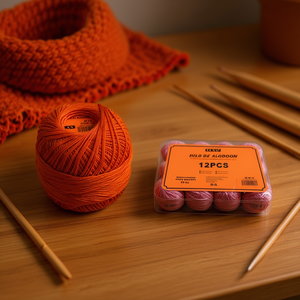 Filo di cotone Ilan N6, colore 18, confezione da 12 pezzi per lavoro a maglia e cucito - Product Image 2