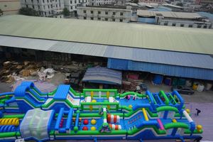 Parcours d'obstacles gonflable pour jeux de course, parcours d'obstacles gonflable pour adultes, nouveau parcours d'obstacles gonflable populaire - Product Image 6