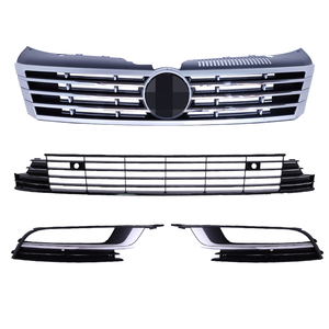 Kits de Carrocería Nuevos para Volkswagen CC 2013-2018 Rejilla Inferior Marco de Faro Antiniebla Red de Ventilación Frontal Red Inferior Central Negro/Plata - Product Image 5