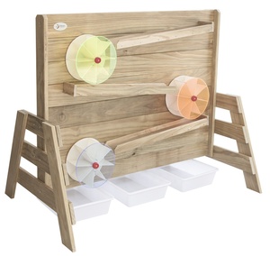 Conjunto de muebles educativos para aula al aire libre, juego de agua de Material de madera maciza para niños, para guardería <span class=keywords><strong>Montessori</strong></span> - Product Image 3