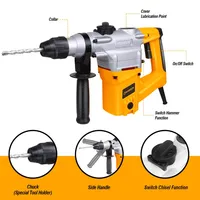 Travail 1050W électrique robuste SDS perceuse à percussion rotative 900R/MIN 26mm de qualité industrielle pour le bricolage