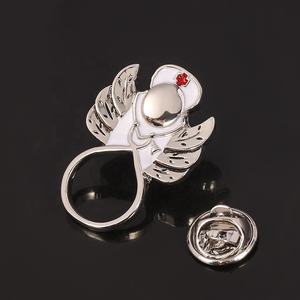 Broche ange infirmière personnalisée avec stéthoscope, émail or et argent sur alliage pour <span class=keywords><strong>mariage</strong></span>, bijoux pour enfants, accessoires d'infirmière - Product Image 6