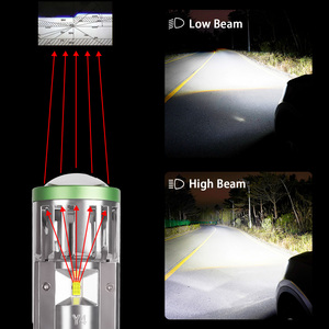 Y4 <span class=keywords><strong>Y6</strong></span> Y7 H4 proiettore LED fari 40W 6000K Super luminoso Canbus H4 Mini Bi Led lente Laser proiettore obiettivo faro - Product Image 2