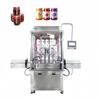 Machine de remplissage automatique à grande vitesse à quatre têtes pour confitures