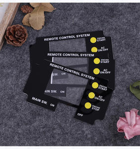 Autocollants d'étiquette d'interrupteur de télécommande d'équipement en PVC personnalisés Autocollant de panneau de commande en relief avec bouton poussoir pour tapis roulant - Product Image 2