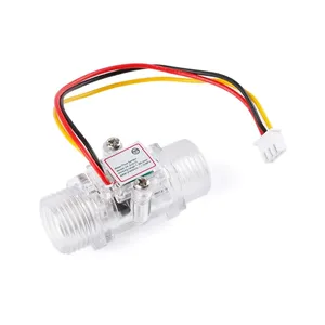 E-18th Water Flow Sensor Switch Fluid Flow Meter Water Control flowmeter Transparent Enclosure DC 5-15V Use For Water Heaters