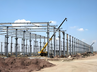 Oferta Especial: Nave Industrial Prefabricada de Acero Ligero con Estructura Portátil para Hangar de Aviones, Taller, Almacén y Soldadura