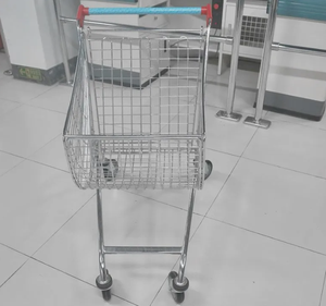 सुपरमार्केट सेक्टर के आकार के धातु कार्ट्स विशेष डिजाइन शॉपिंग ट्रॉली - Product Image 4