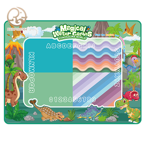 Aquarelle Livre d'images Peinture colorée Jouets d'écriture 80*60CM Tapis de dessin <span class=keywords><strong>à</strong></span> l'eau Style <span class=keywords><strong>dinosaures</strong></span> préhistoriques - Product Image 1