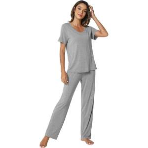 Ensemble de pyjamas pour femmes personnalisés, 2 pièces, haut doux avec pantalon long, vêtements de nuit légers, vêtements de détente, tailles S à XXL - Product Image 3