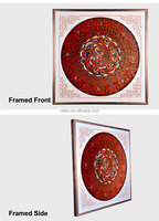 Abstrait Coloré Nordique Texture Peinture Sculpture Art Travail Peinture 3D Bois Sculpté Moderne Peinture Murale Avec Cadre