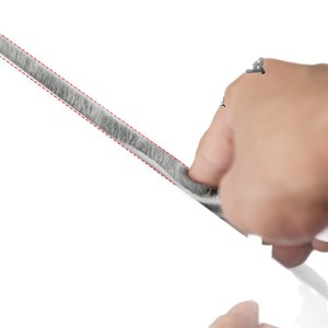 Tira de sellado de ventanas Leves, fieltro con adhesivo en la parte posterior, 7x69x59x99x159x23mm, para puertas y ventanas. - Product Image 5