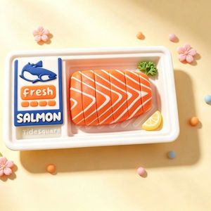 FUSEJOY3D จี้ปลาแซลมอนแบบหั่นเป็นชิ้น ซีรีส์ร้านเฟรชสโตร์ ไทด์สแควร์ งานพิมพ์ 3 มิติ - Product Image 3