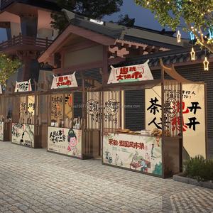 Stands de marché, stands de marché nocturne, stands d'exposition, stands mobiles pour en-cas, petits chariots, chariots de centre commercial, stands de vendeurs en plein air - Product Image 2